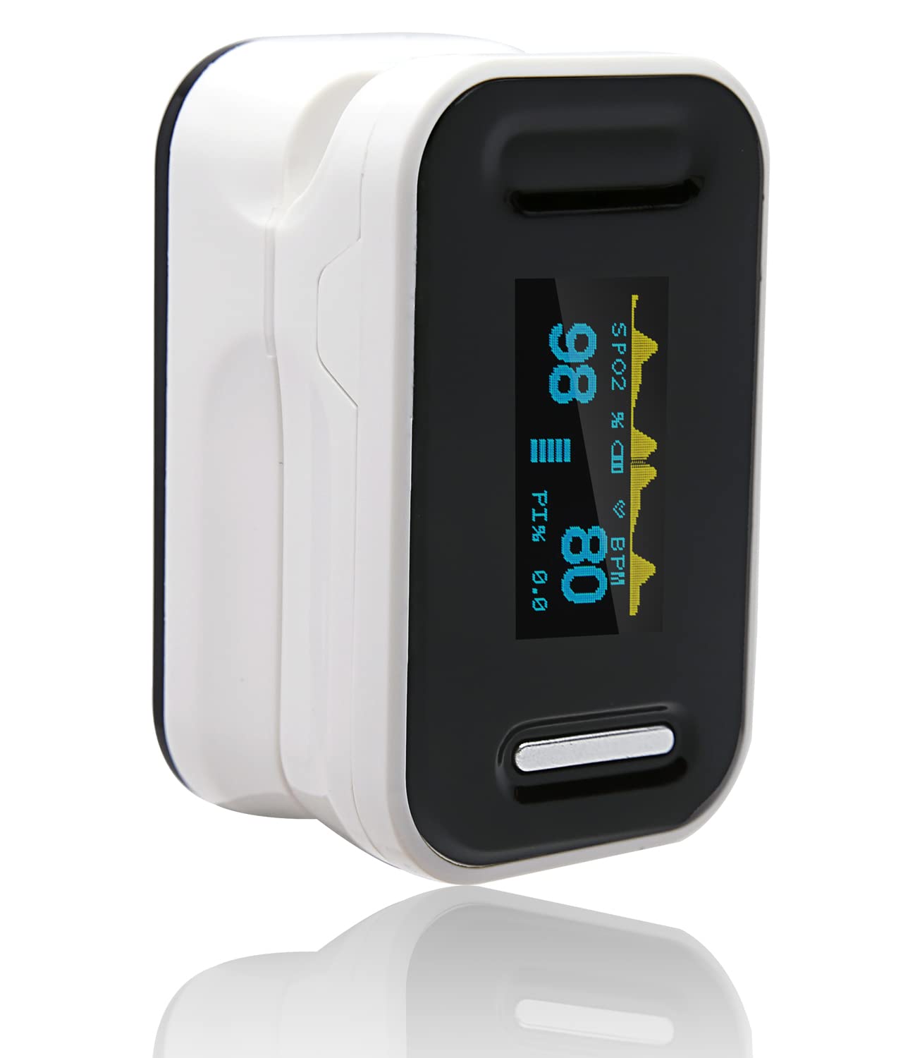 CE Certified SPo2 Pulse Oximeter - NHS Adherent Black