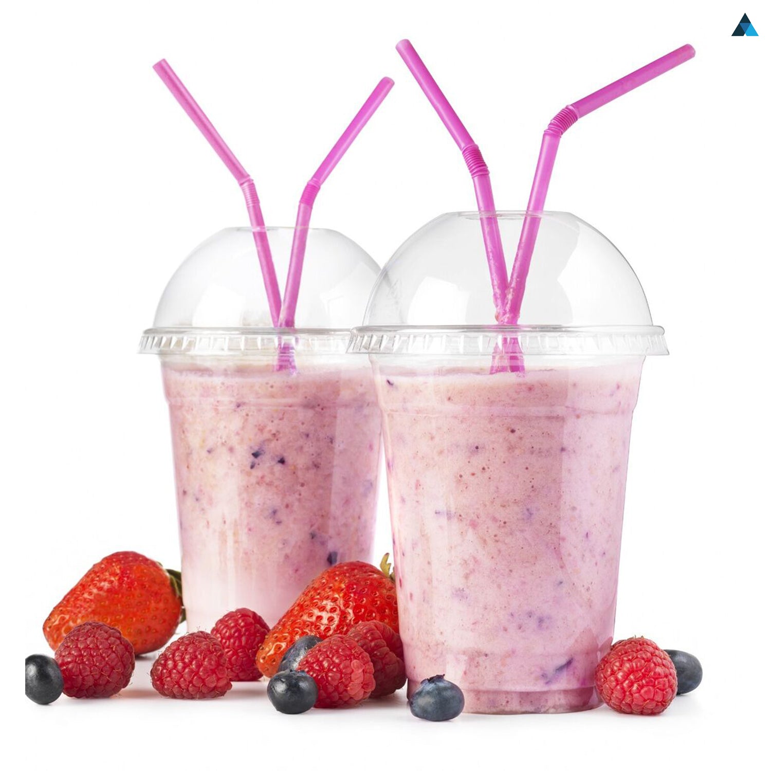 10oz Strong Smoothie Cups with Dome Lids 295ml