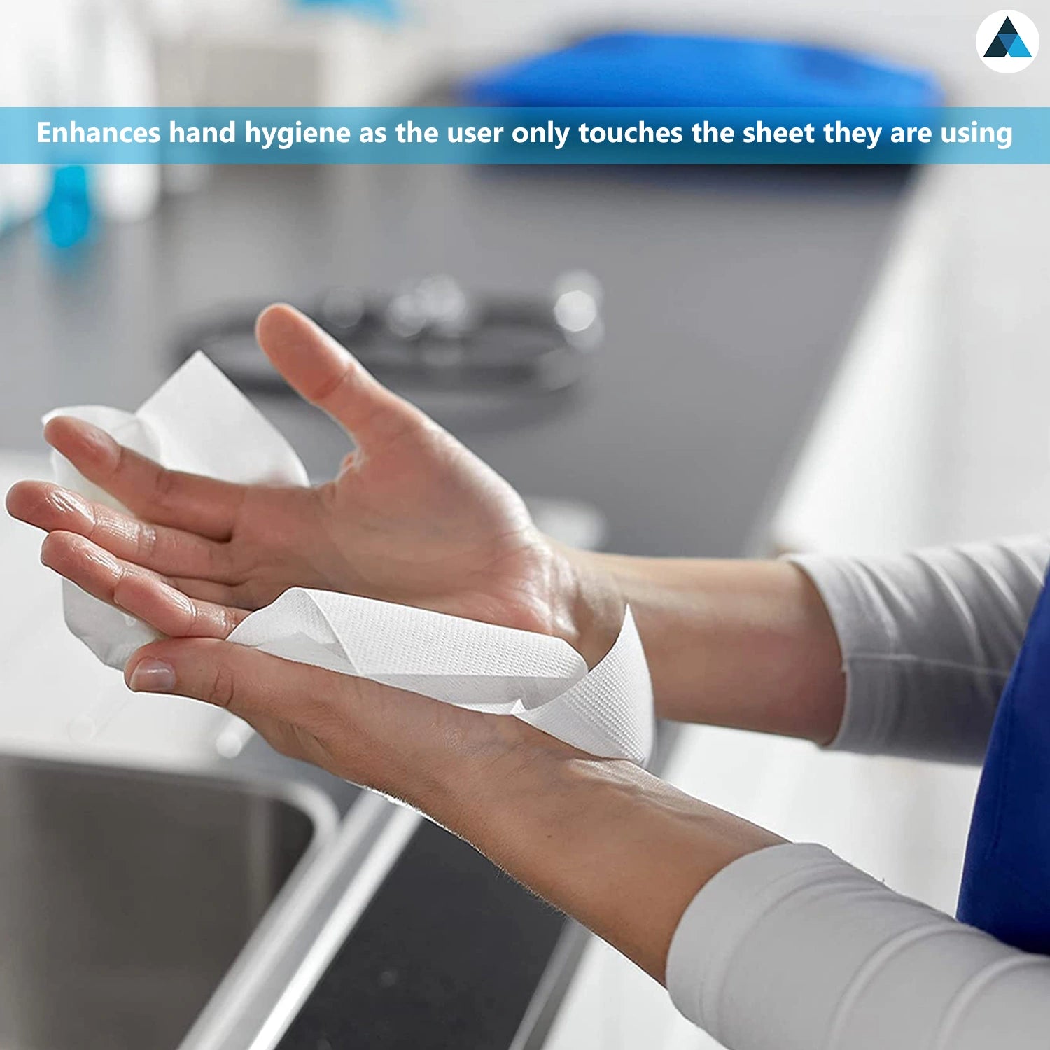 24x20.3cm Paper Towels 3000 Sheets Extra Strong 2 Ply Paper Towels Z Fold White