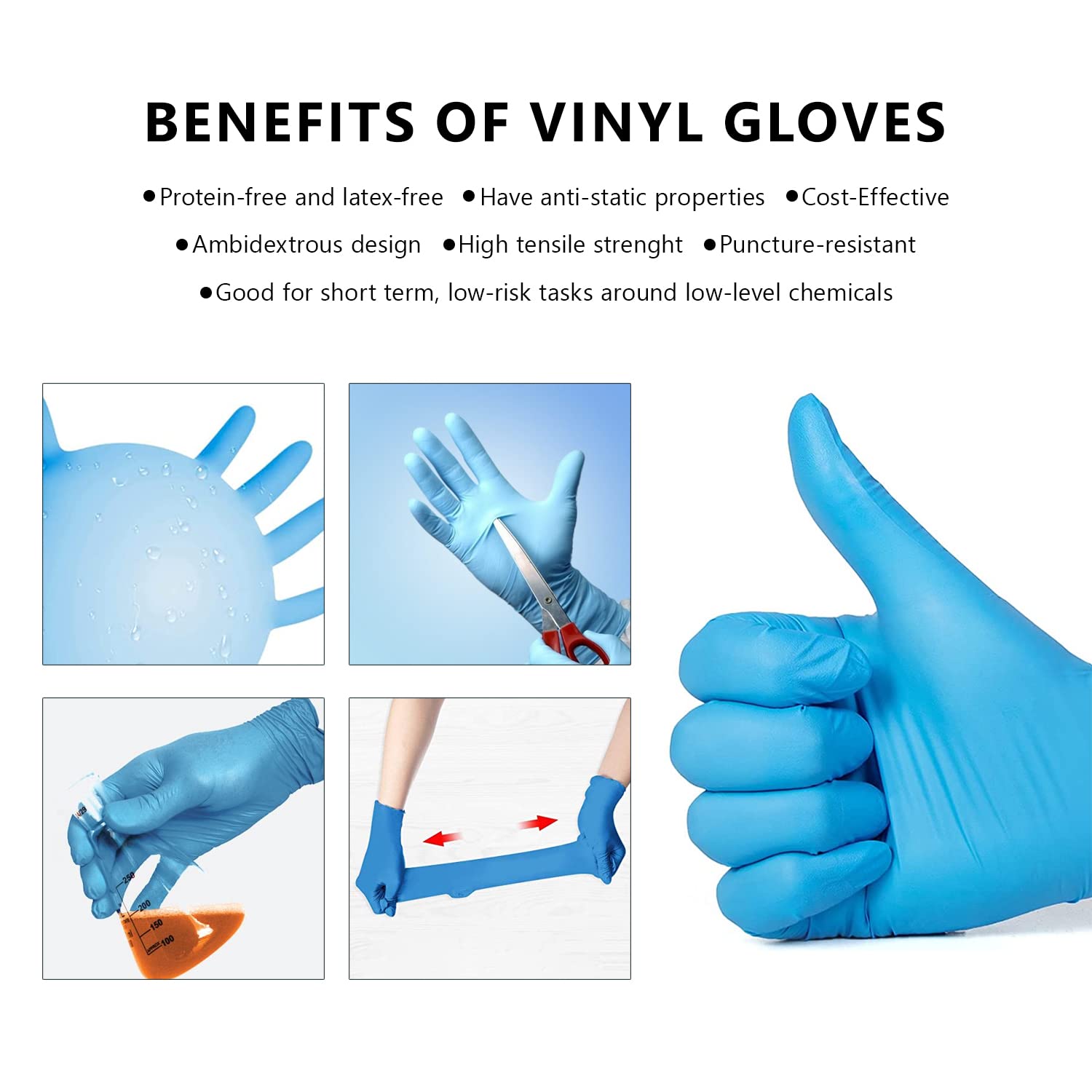 Small Vinyl Multi-Purpose Gloves (100pcs)