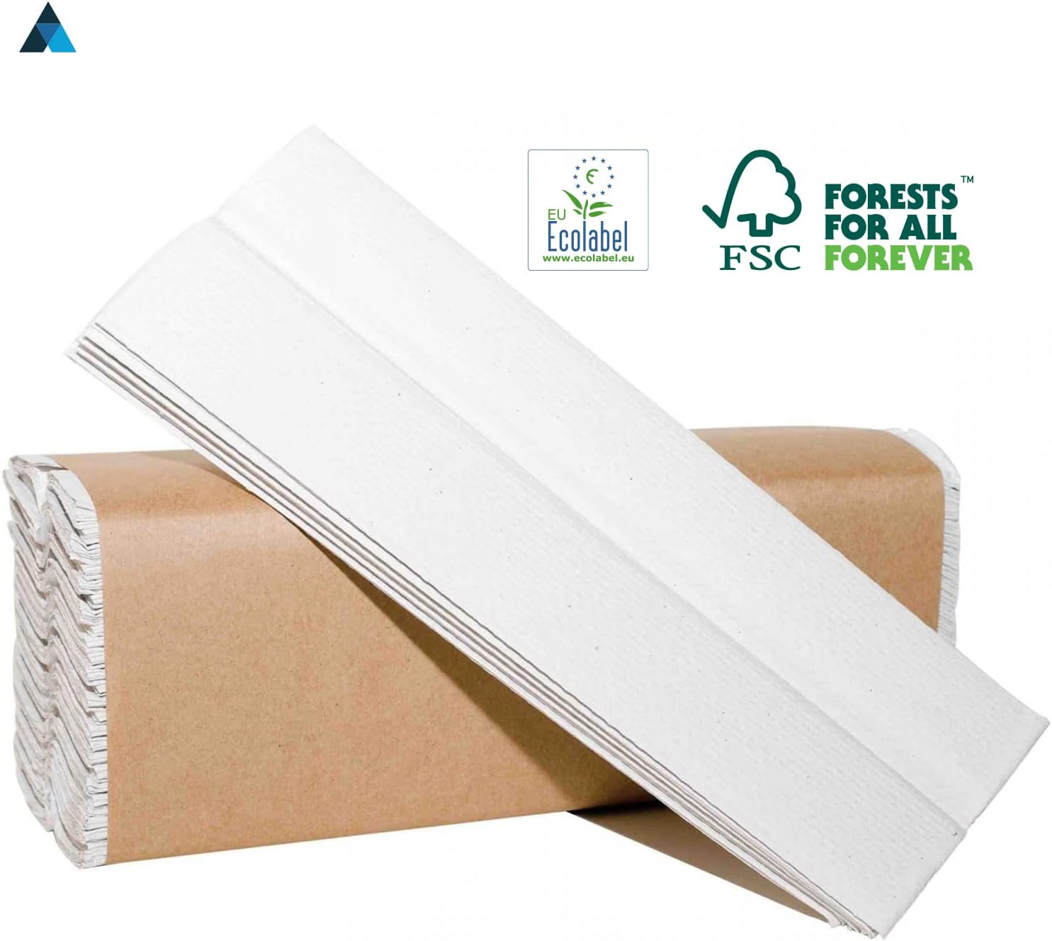 31x23cm White C Fold Paper Hand Towel 2 Ply 2430 Sheets