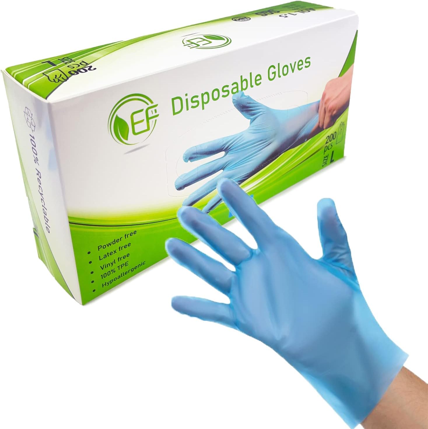 Disposable Blue TPE Gloves