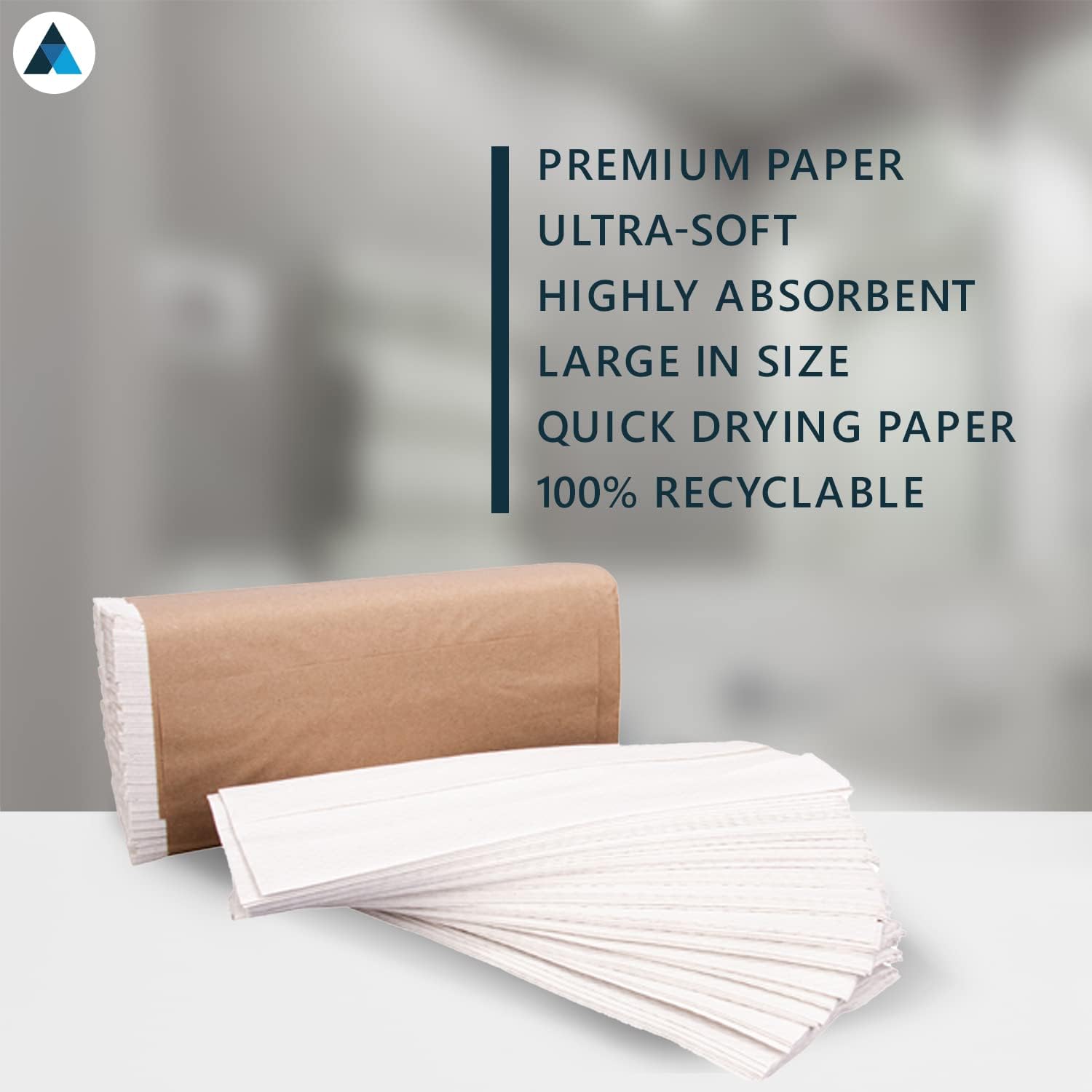 31x23cm White C Fold Paper Hand Towel 2 Ply 2430 Sheets