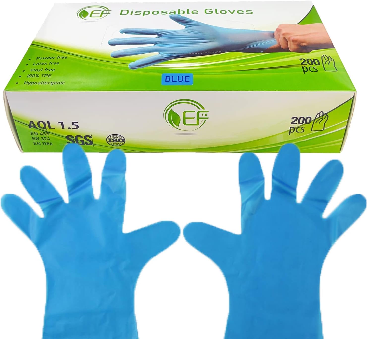 Disposable Blue TPE Gloves