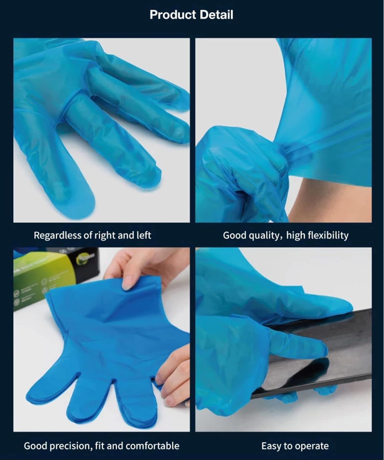 Disposable Blue TPE Gloves