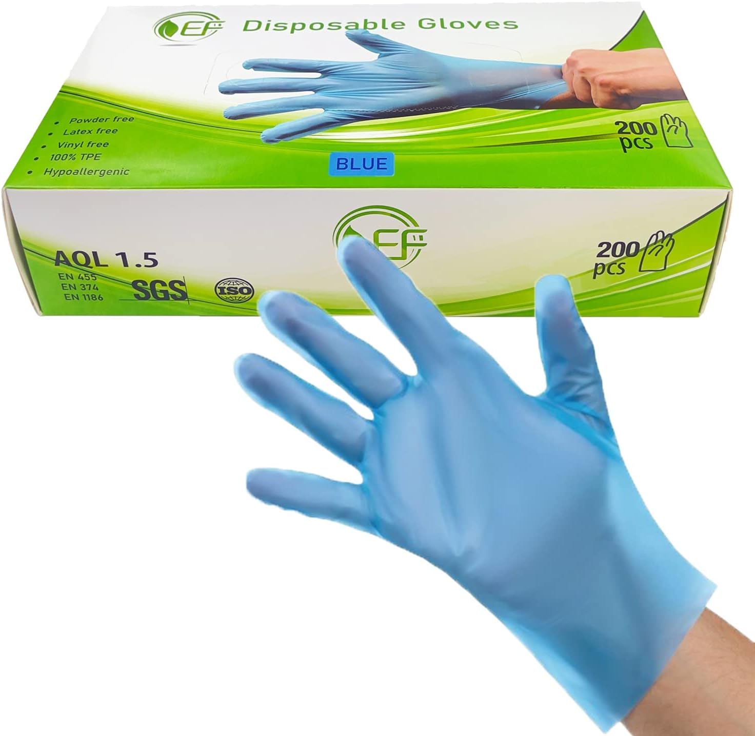 Disposable Blue TPE Gloves