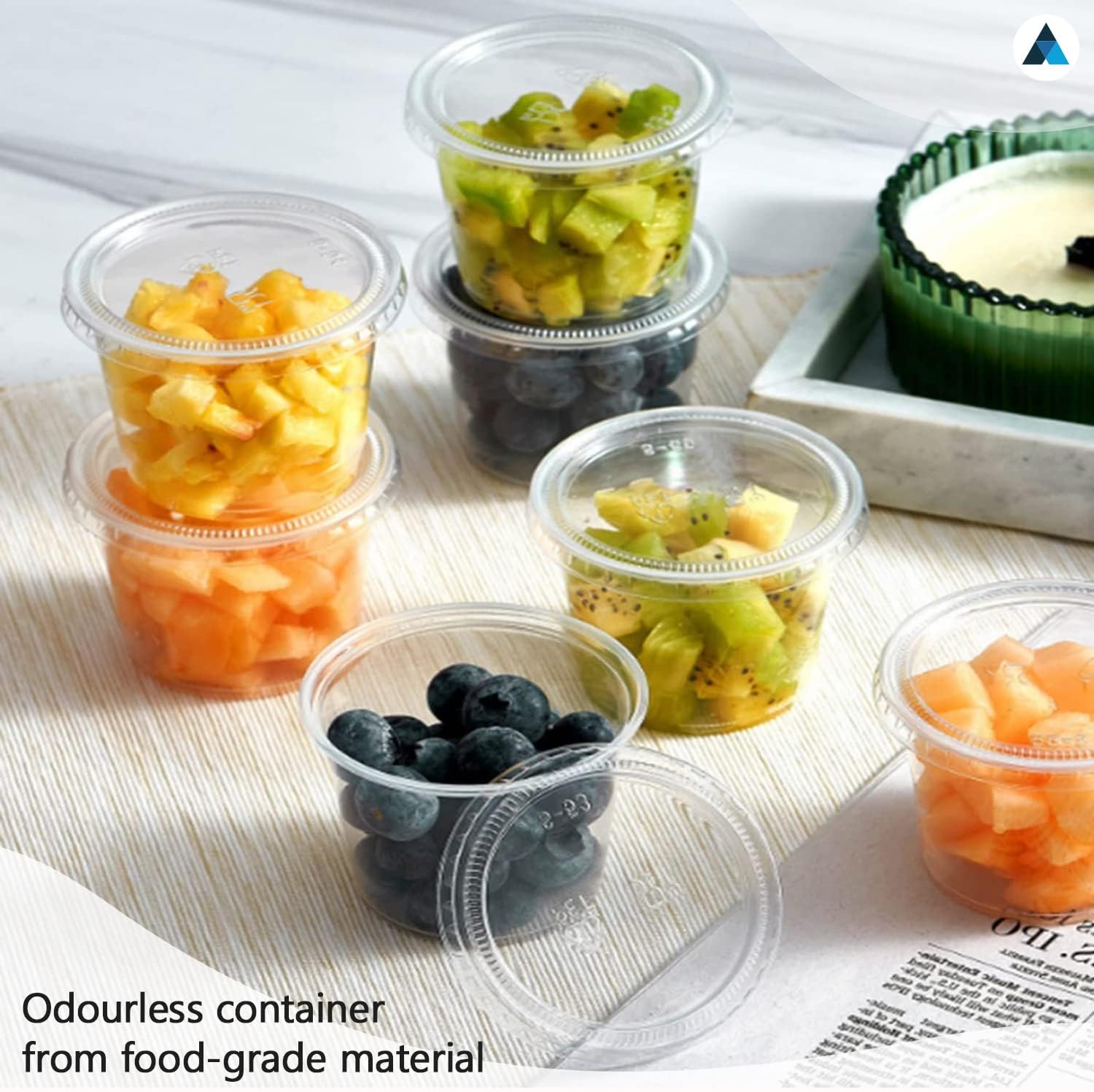 8oz Plastic Round Food Container with Lid