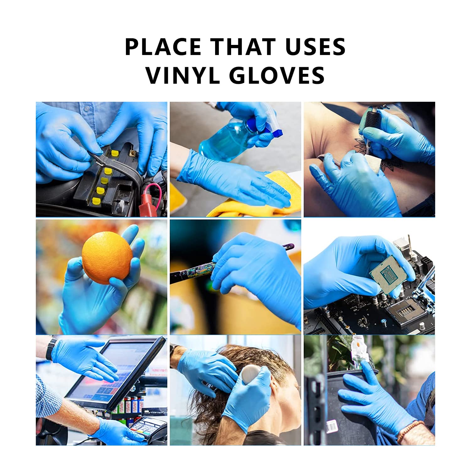 Small Vinyl Multi-Purpose Gloves (100pcs)