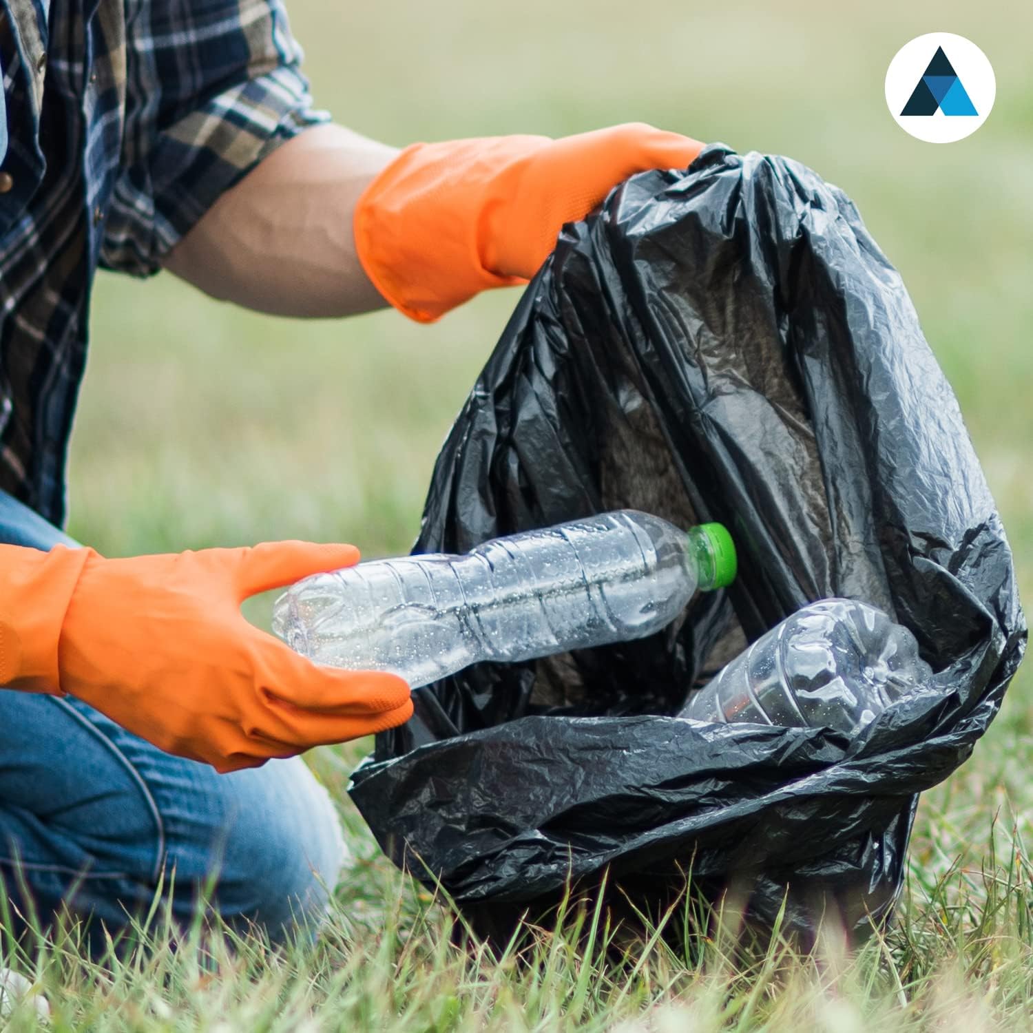 18x29x39 Inches Heavy Duty Black Bin Bags (Pack of 200)