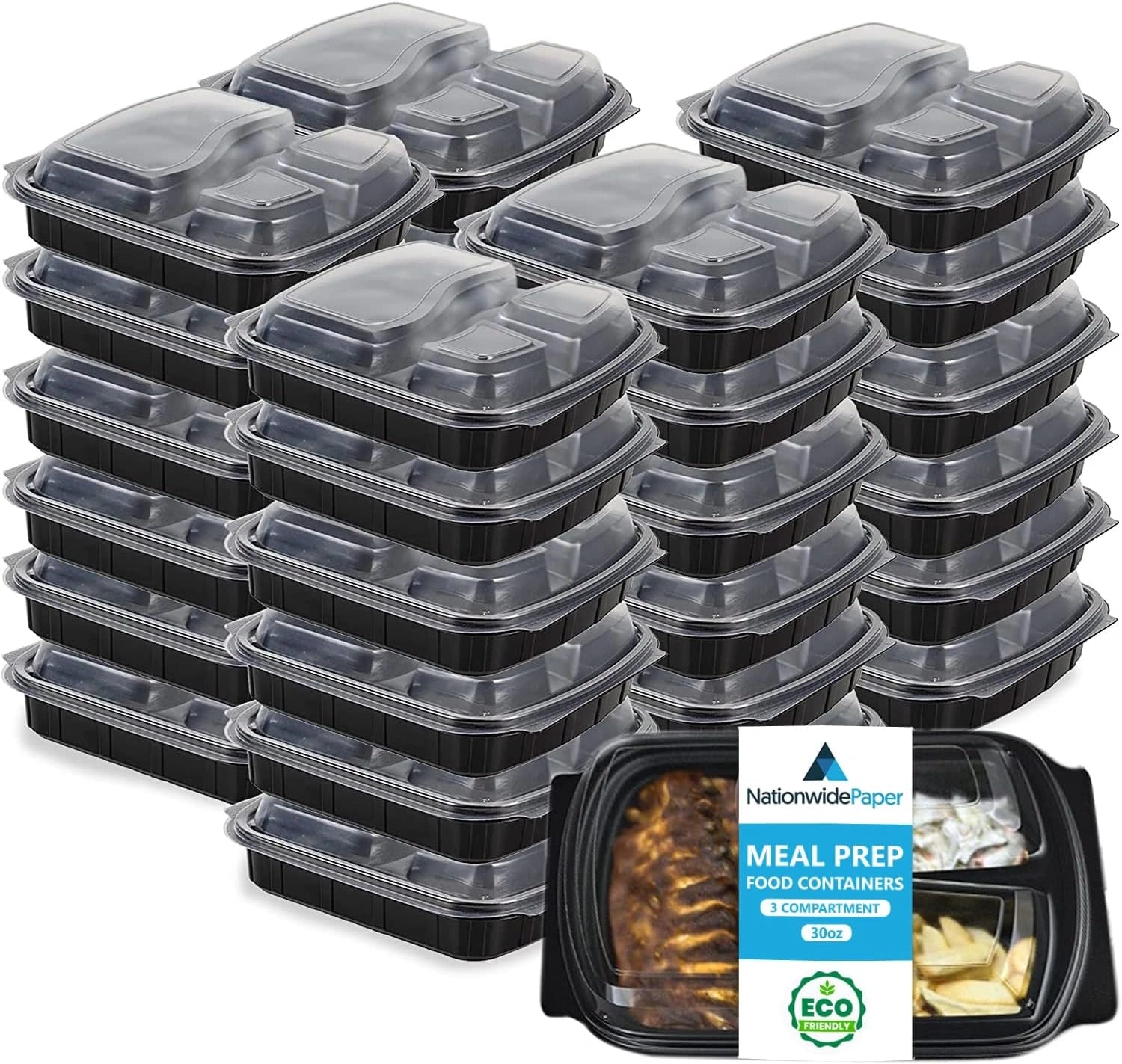 3 Compartment Meal Prep Containers