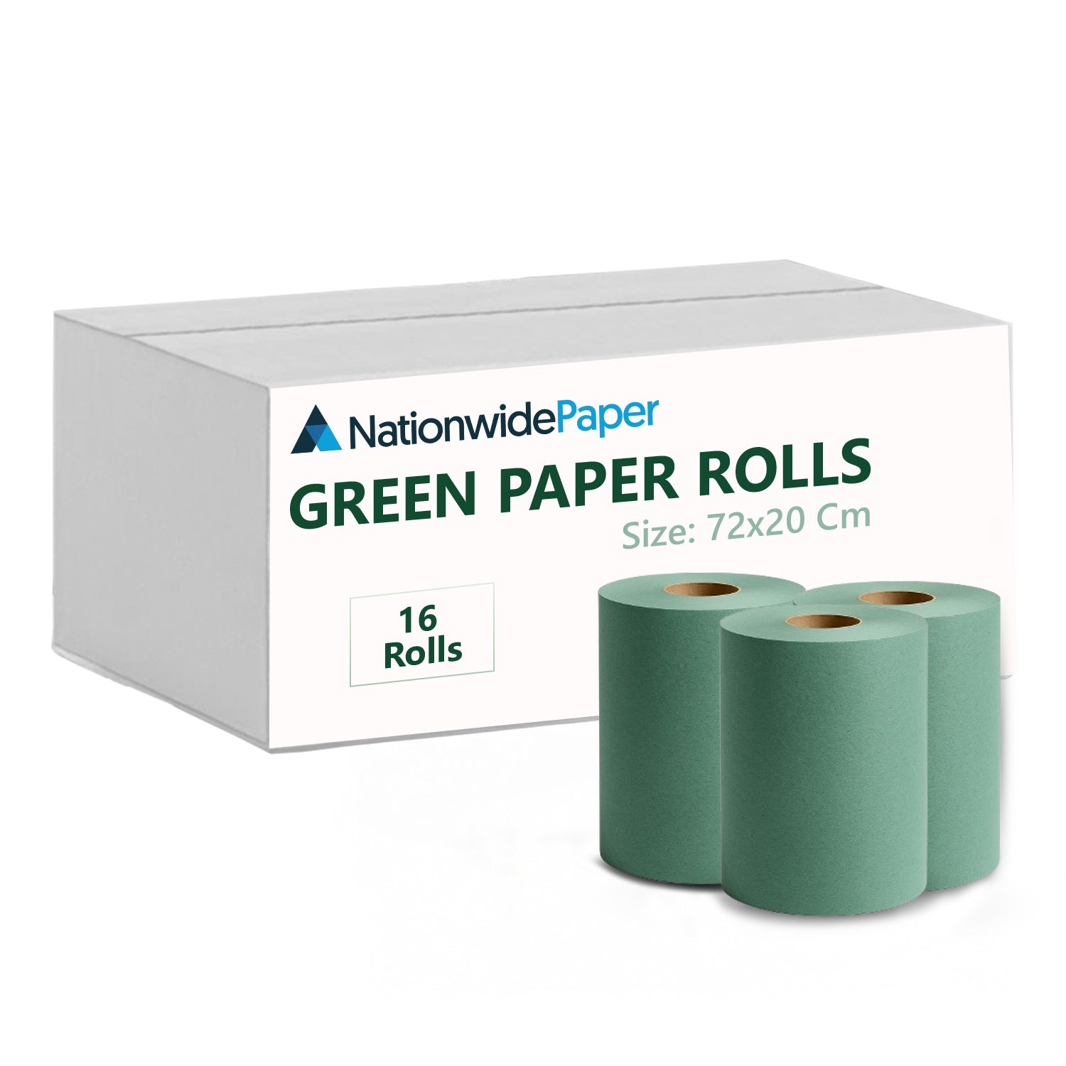 Green 1 Ply Paper Cleaning Roll 76m x 20cm