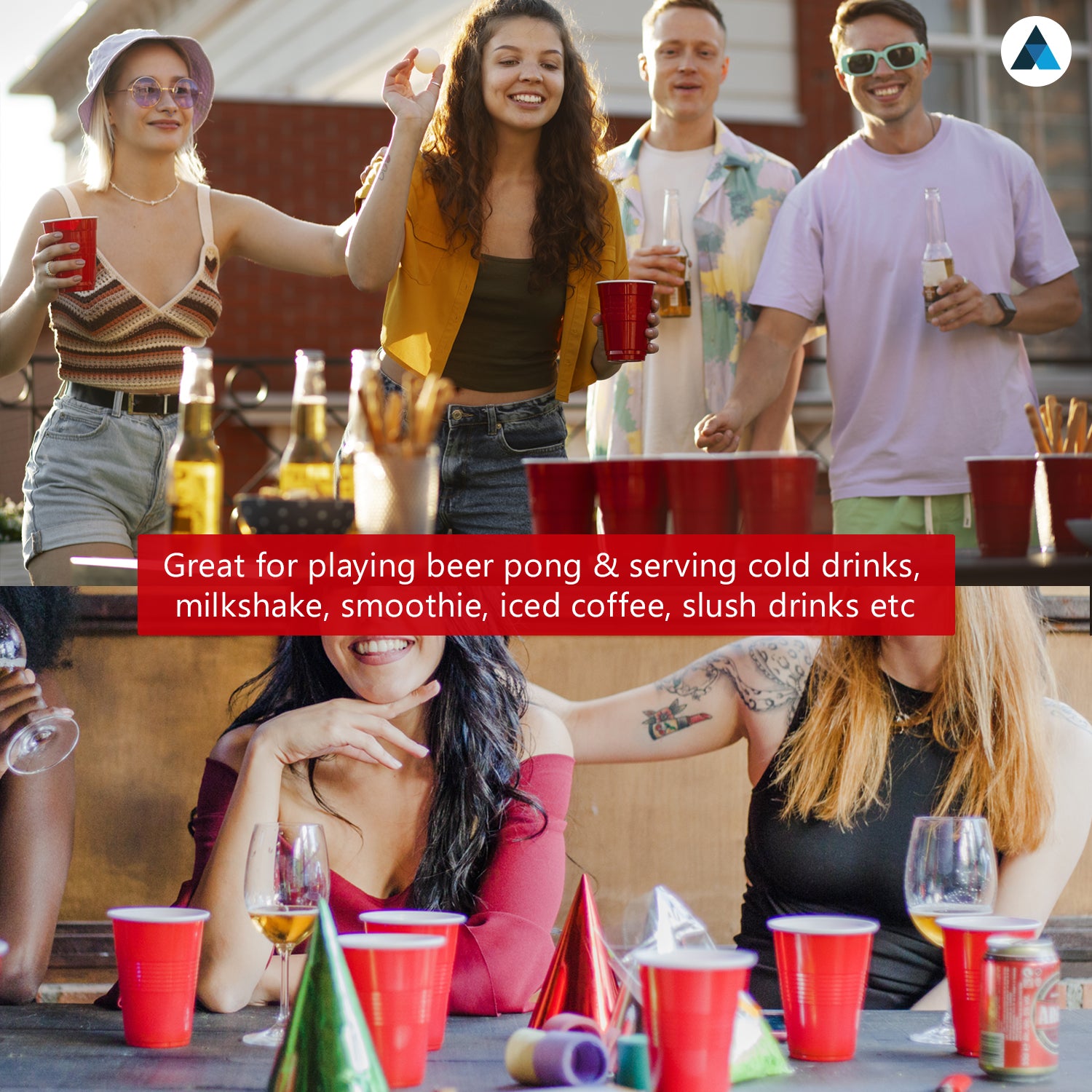 16oz Red Plastic Cups