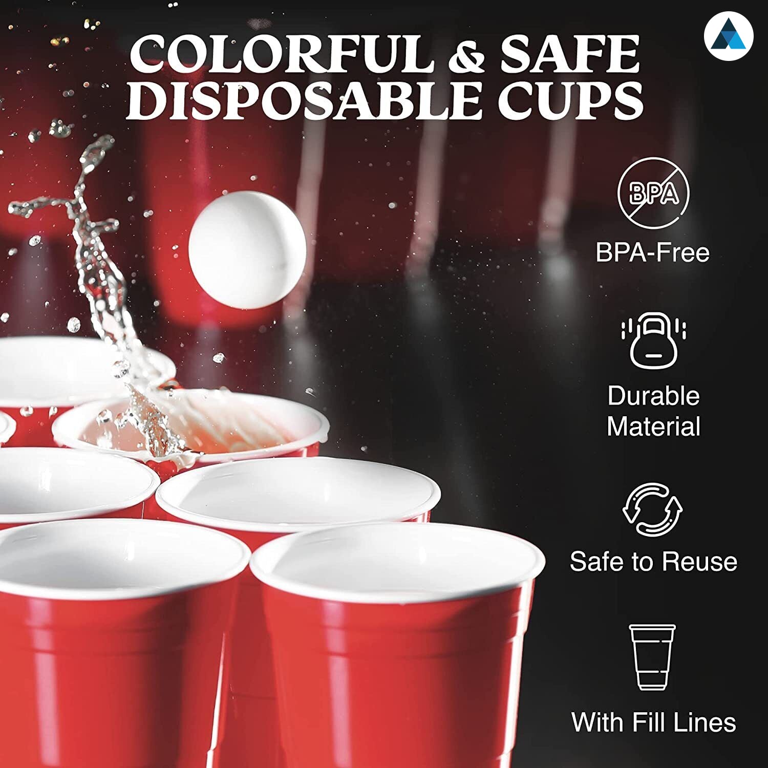 16oz Red Plastic Cups