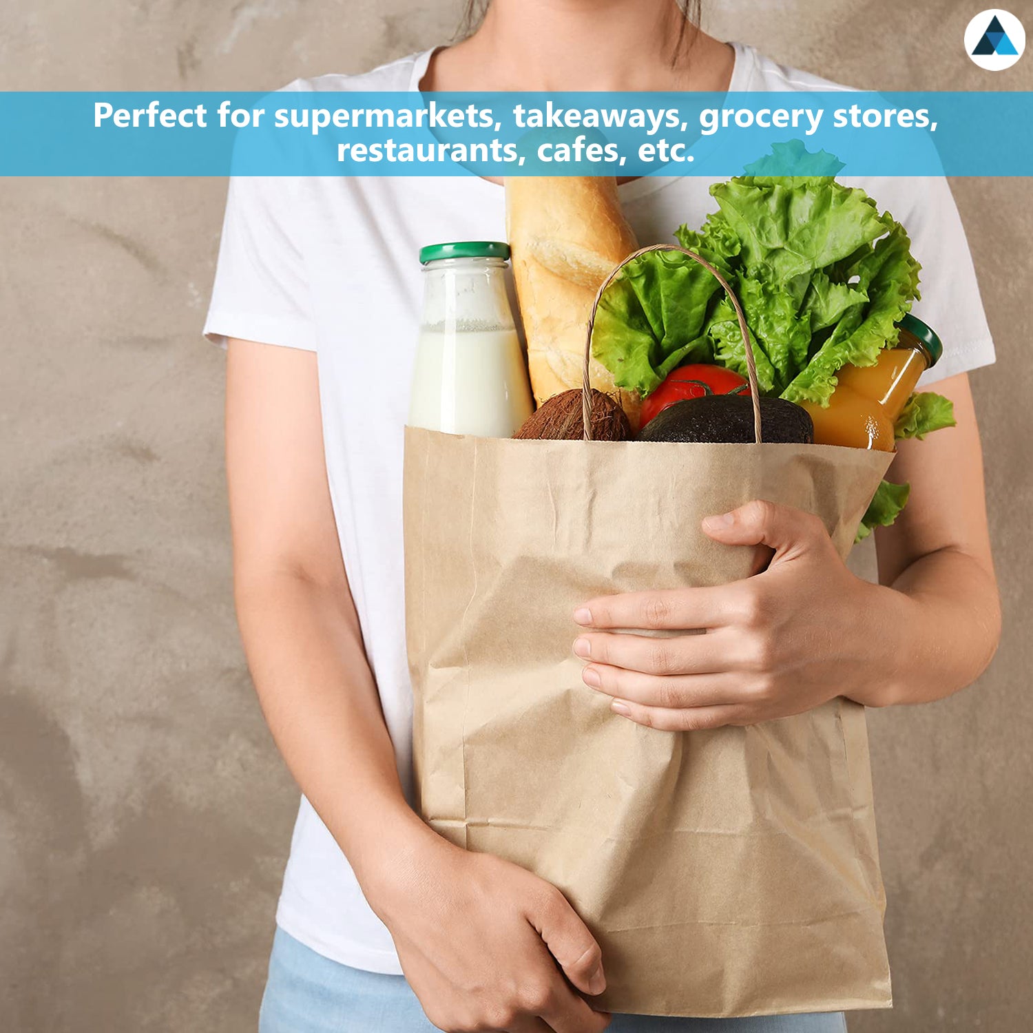 Brown Paper Twist Handle Bags