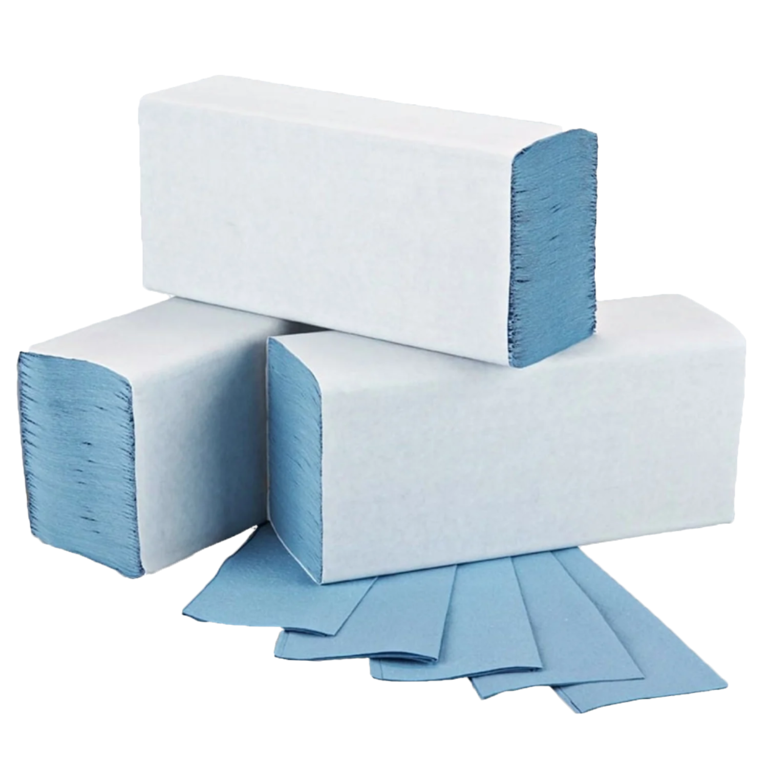 24x20.3cm Paper Towels 3000 Sheets Extra Strong 1 Ply Paper Towels Z Fold Blue