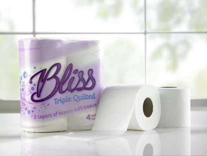 Picture of White BLISS Luxury Tissue Roll (3ply, Pack of 40)