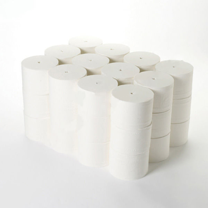Picture of White Coreless Toilet Rolls (2Ply, 96m, Pack of 36)