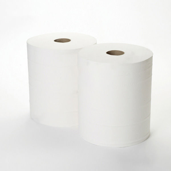 Picture of White Maxi Centrefeed Rolls (2ply, 288m x 22cm, Pack of 2)