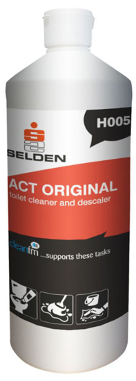Picture of SELDEN Act Stainless Steel Toilet Cleaner 1Litre (Pack of 12)