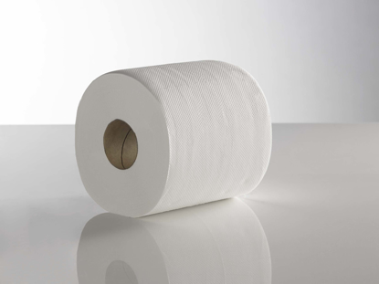 Picture of White Standard Centrefeed Roll (2ply, 125m, Pack of 6)