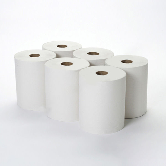 Picture of White Roll Towel (1ply, 150m, Pack of 6)