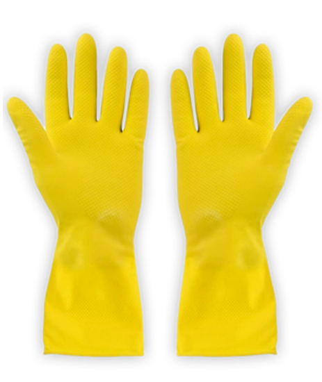 Picture of Yellow Household Gloves Large (1 Pair)