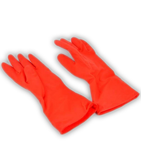 Picture of Red Household Gloves Medium (1 Pair)