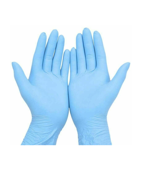 Picture of Blue Nitrile Powder Free Multi-Purpose Gloves Large (10 Box of 100 pcs)