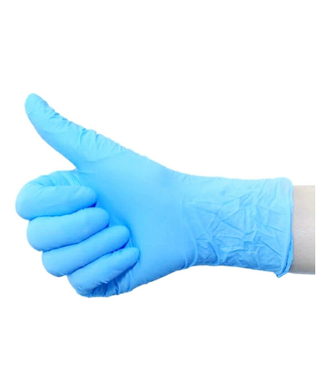 Picture of Blue Vinyl Powder Free Gloves Small (10 Boxes of 100 pcs)
