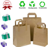 Picture of Brown Paper Carrier Bags with Flat Handle